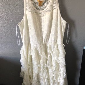 White lace dress